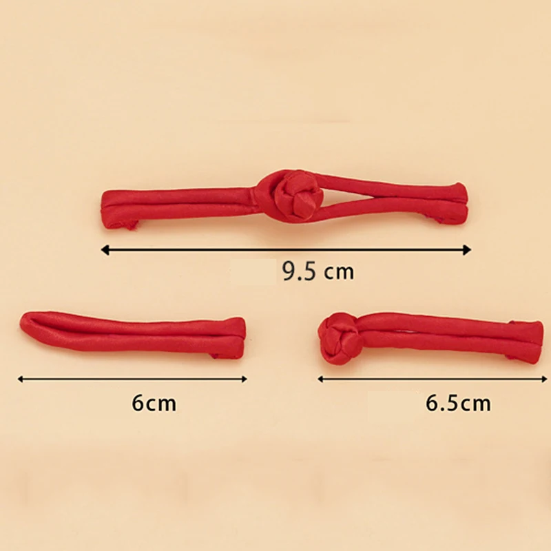 6 Paires De Boutons Fermoirs En Forme D'arc Blanc - Style Chinois, Pour Cheongsam, DIY