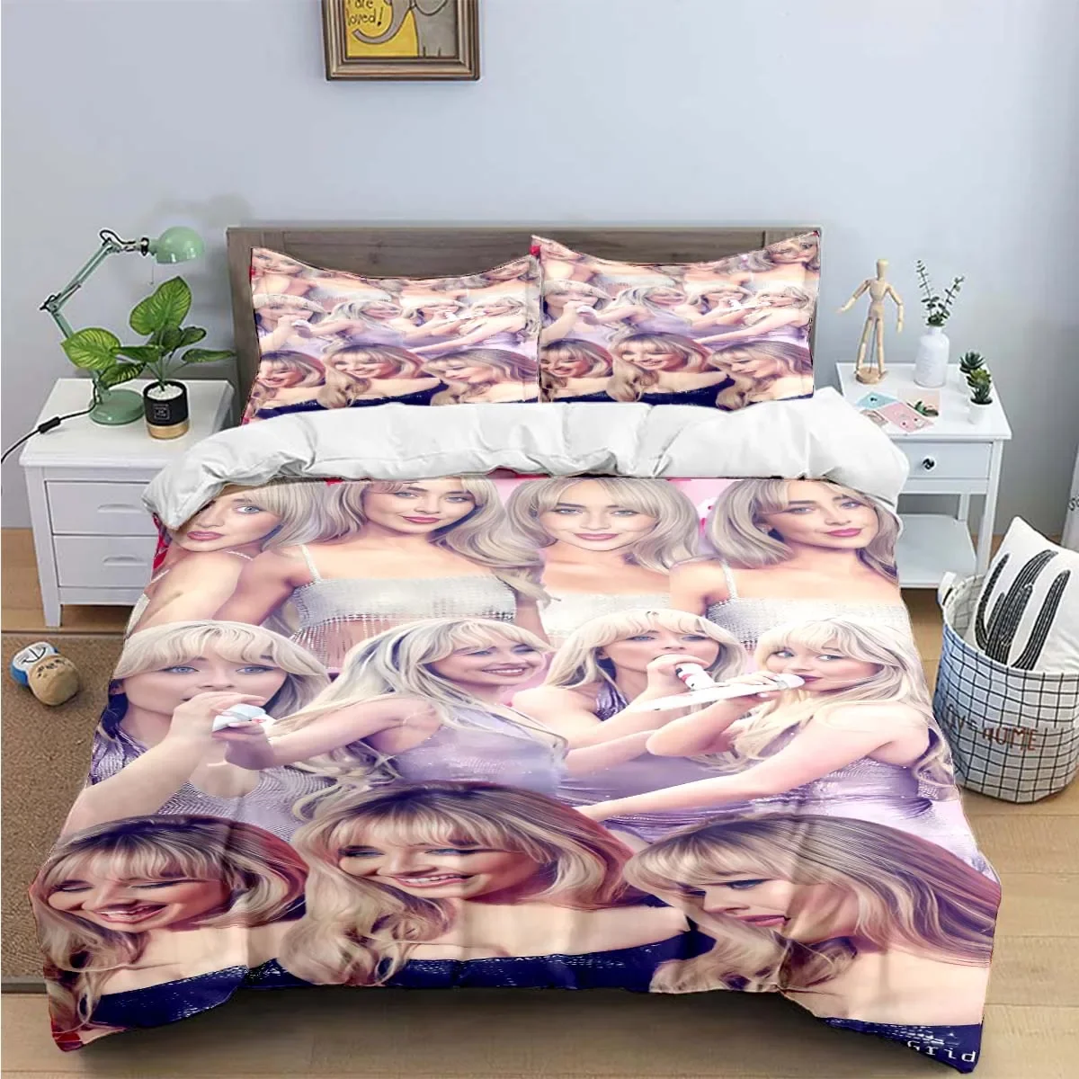 Hot Pop Female Singer S-Sabrina Bedding Sets Bed Supplies Set Duvet Cover Bed Comforter Set Bedding Set Luxury Gift