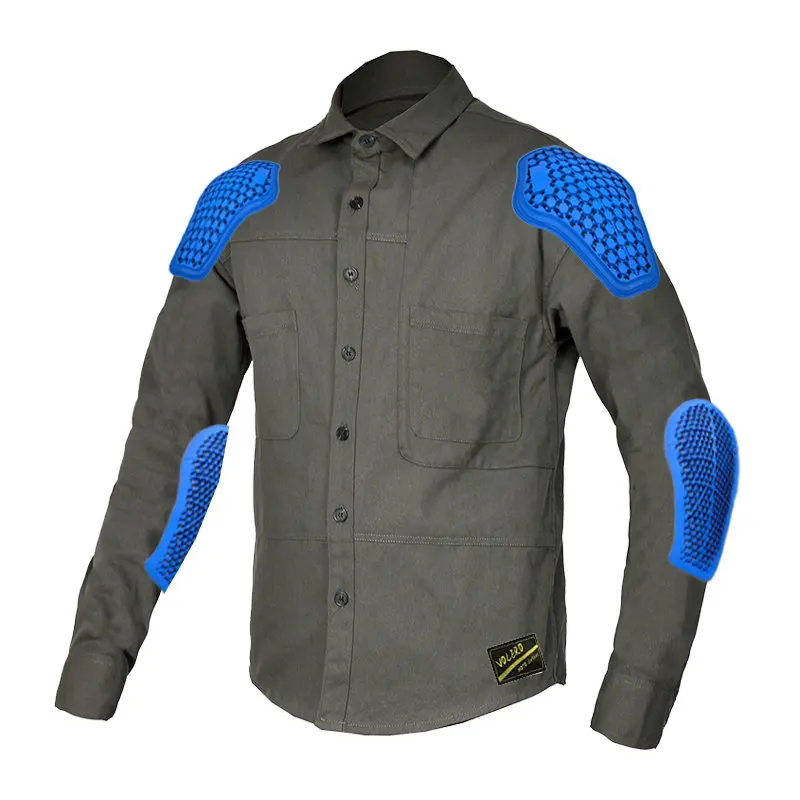 

Motorcycle Jacket Jersay Racing Long Sleeve Shatterproof Off-road Jacket Shirt Racing Suit Coat With Elbow And Back Protection