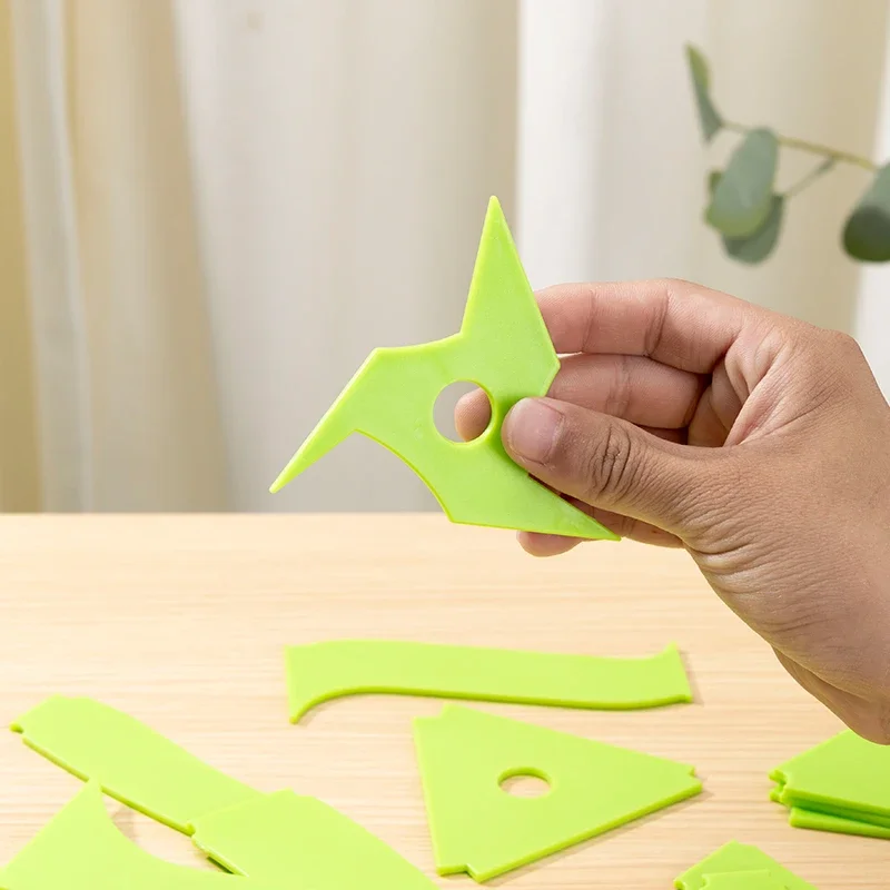 Pottery Tools 14pcs Clay Modeling Auxiliary Scraper ABS MaterialDIY Ceramic Drawing Texture Trimming Auxiliary Ceramic Tools