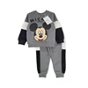 Winter Boys Clothes Mickey Print fleecing Sweatshirt+Pants 2pcs Kids Long Sleeve Suits Boys girls clothes set 2-6 year 1