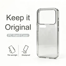 Luxurious Ultra - Thin Transparent Hard PC Case - Anti - Yellow, Anti - Scratch & Shockproof for Xiaomi 17 pro (Black)