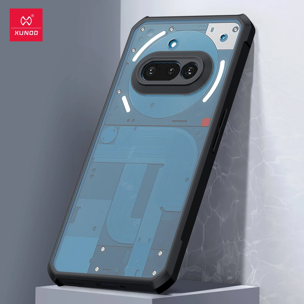 XUNDD Airbags Shockproof Transparent PC+TPU Protective Case with Camera Guard