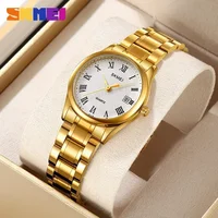 SKMEI 2178 Luxury Quartz Watch for Women Casual Rhinestone Wristwatches Ladies Waterproof Girl Stainless Steel Reloj Mujer 1620 2