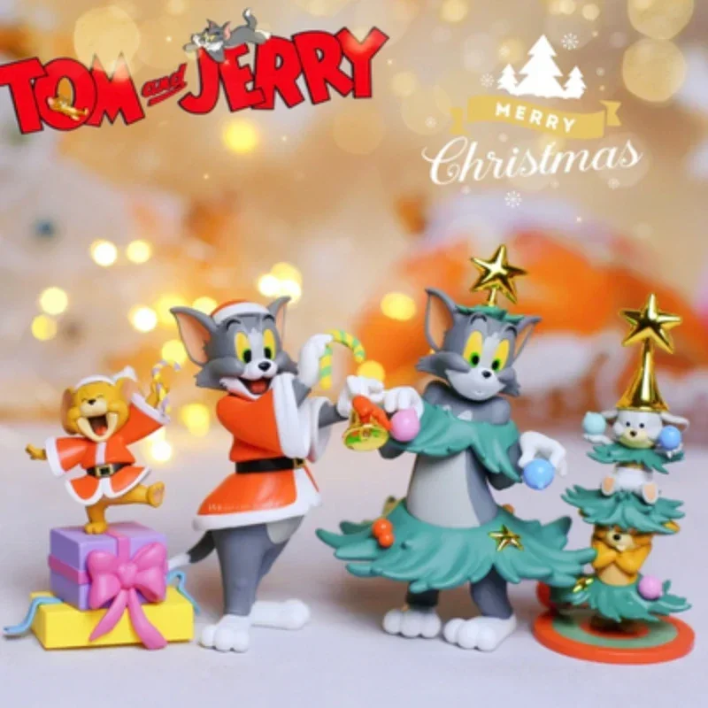 

Tom And Jerry Figure Blind Box Kawaii Kids Christmas Collection Toys Girl Anime Figurine Birthday Gift Cute Doll Room Decoration