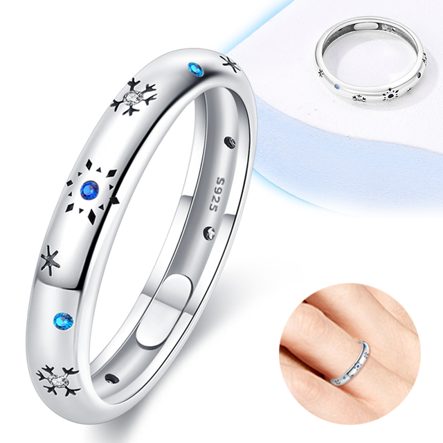 New Silver 925 Ring Stackable Infinite Heart Daisy Flower for Women Original Silver 925 Rings Brand Jewelry Gift