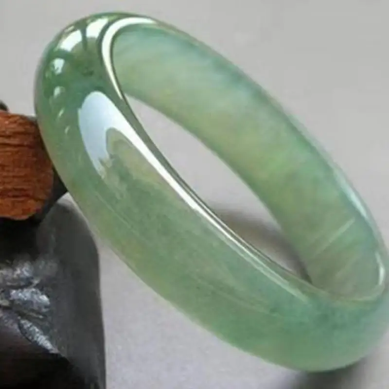 

High Ice Grade A Green Jade Bangle With Certificate Myanmar Jadeite Jewelry Women Healing Gemstone Accessorie Burma Jade Bangles