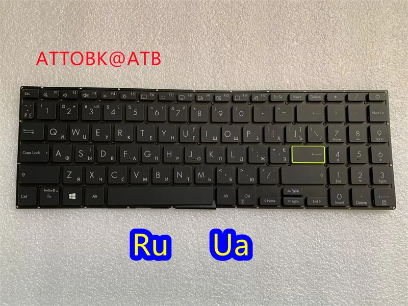 Russian us French sp Teclado Latino do Portátil para Asus X513 D513 S513 M513 F513 K513 R513 E513 X531 X531f Luz de Fundo - Imagem 4