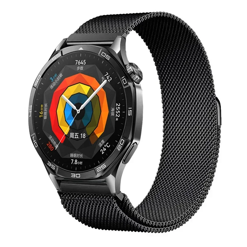 Sleek Milanese Magnetic Watch Band, 20mm/22mm, Stainless Steel Mesh Strap