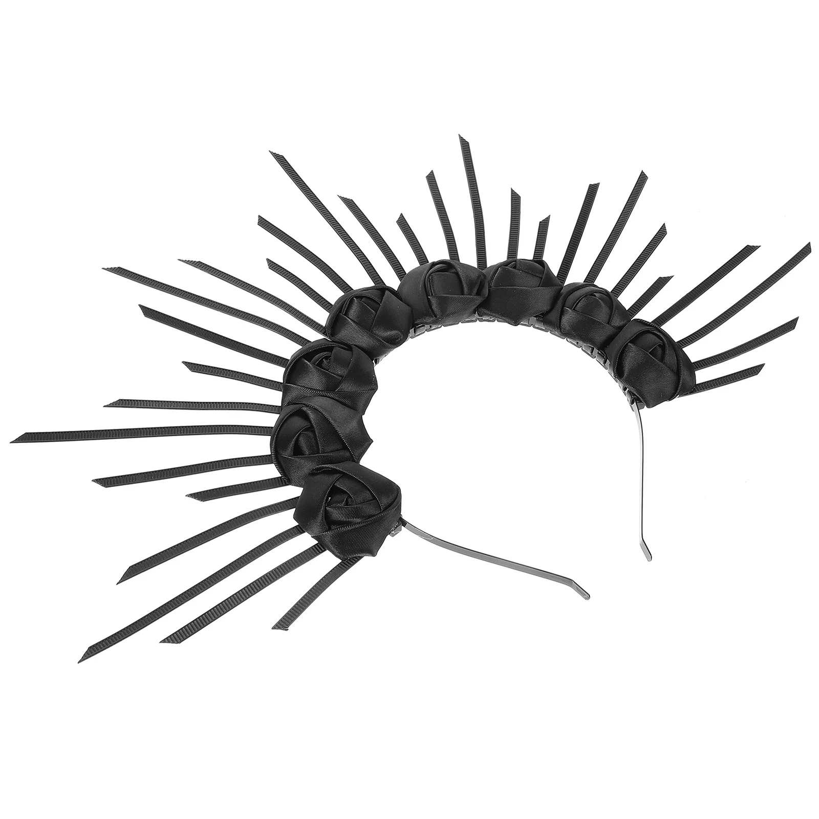 

Roses Headband Gothic The Crown Flower Headpiece Goddess Headpiece Rose Spiked Crown Headpiece Women