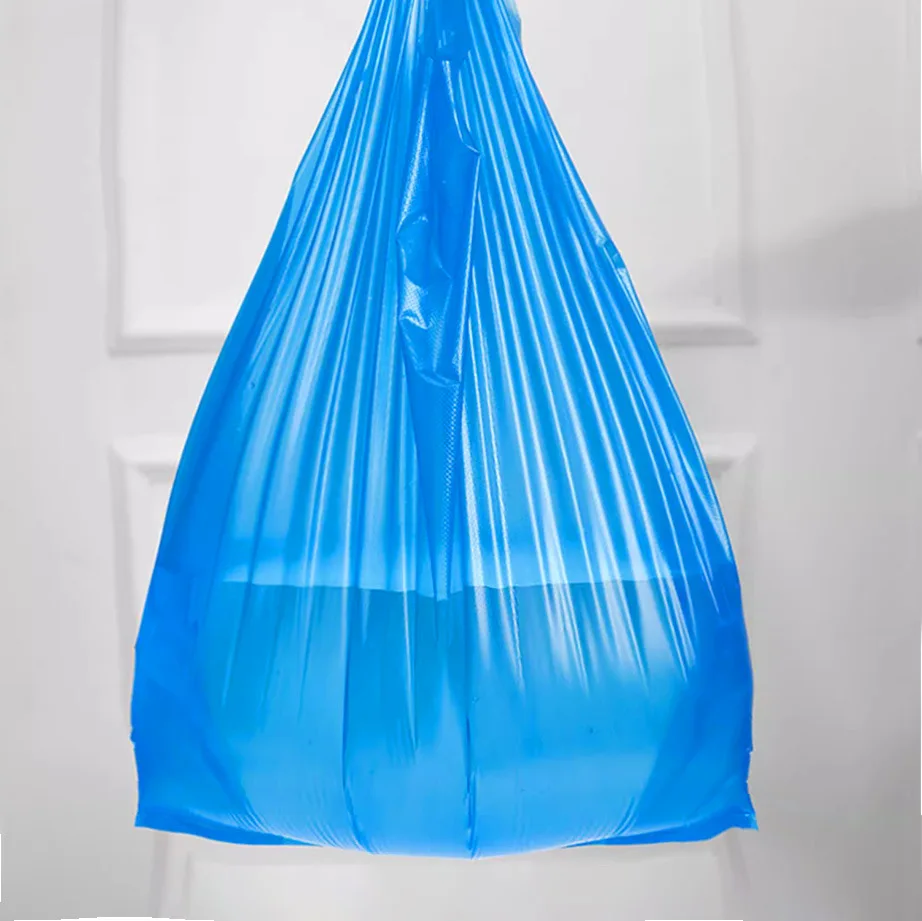 100pcs Various Size Blue Plastic Storage Bag Clothes Quilts Thicken Handheld Packag Bag Transport Pack Bag Handheld Garbage Bags 3