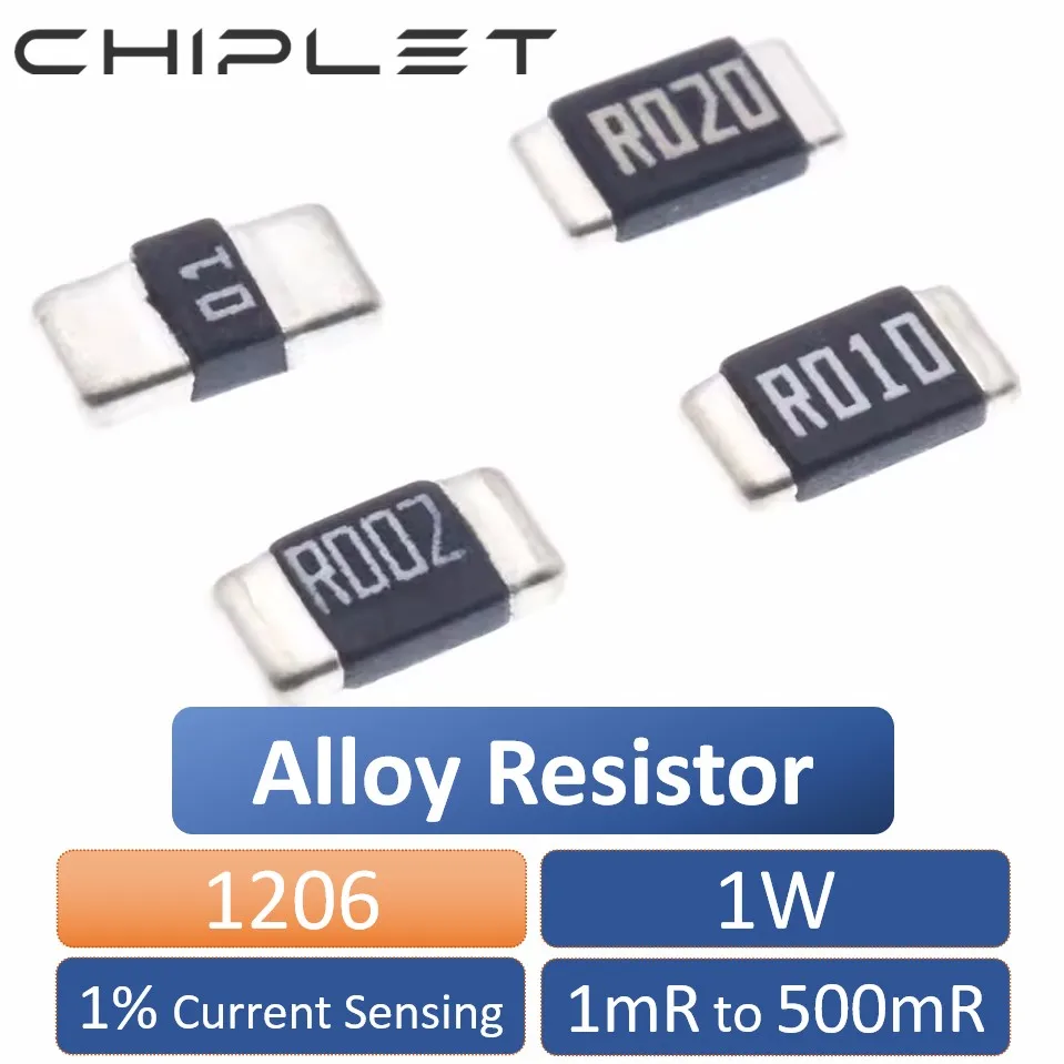 10Pcs1206SMDAlloyResistance11WCurrentSensingResistor32161mR2mR7mR10mR15mR.jpg