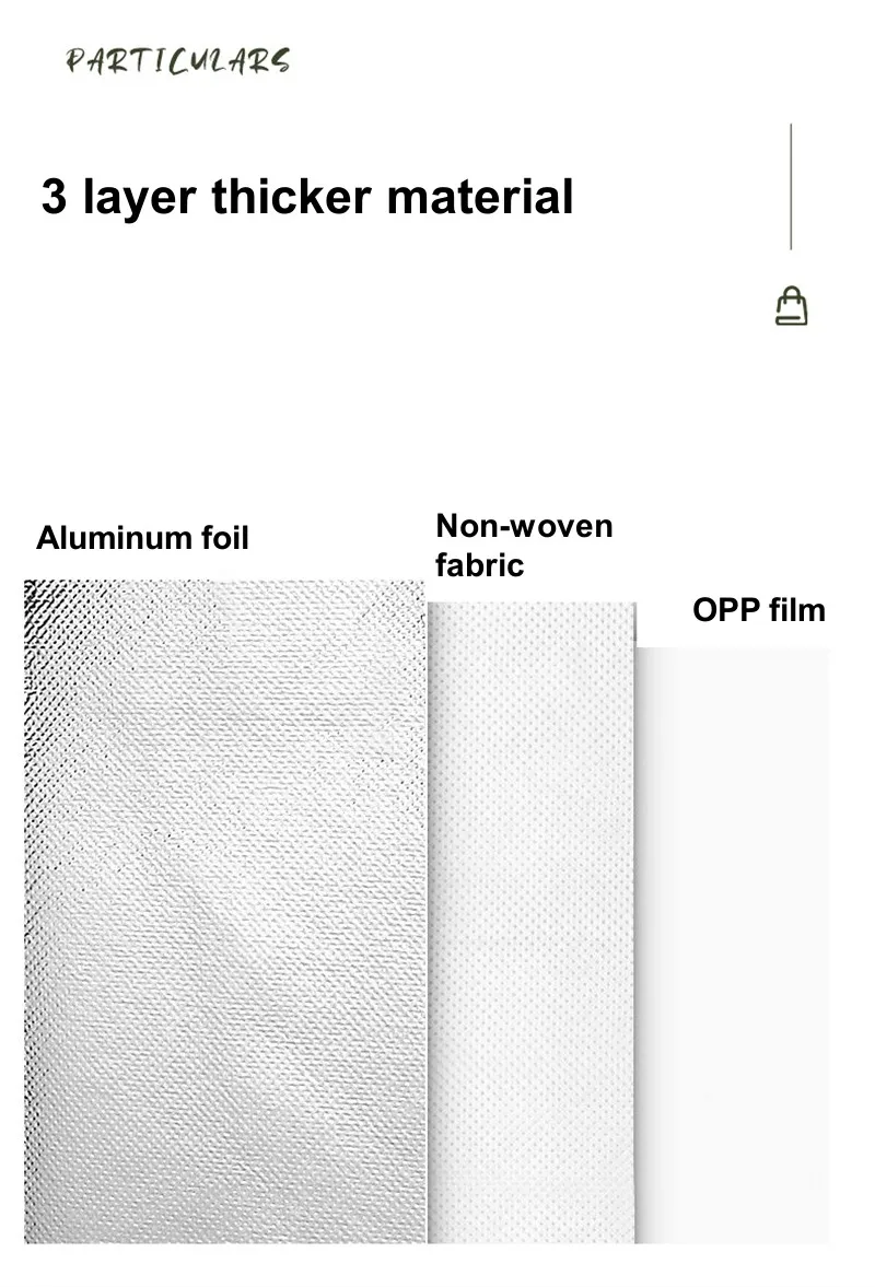 10pcs Non-Woven Insulated Tote Bags Reusable Fabric Pouches for Food, Cake, Drinks, Gro... - SKU NITB1058 - UGI Packaging