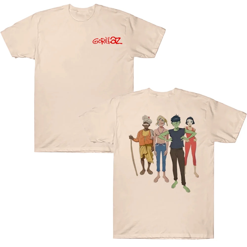 Gorillazs Graphic Unisex Cotton T-Shirt - Music Inspired Hip Hop & Gothic Style Top