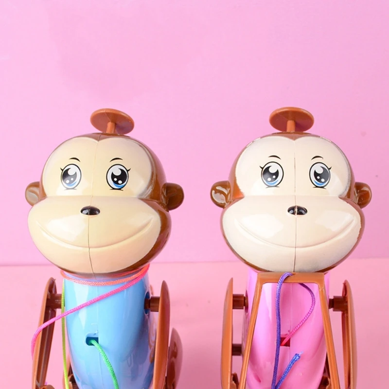 Realistic Monkey Wall Climbers Clockwork Toy Spring Animal Wind-up Rope Climbing Monkey Boys Girls Party Favor Present