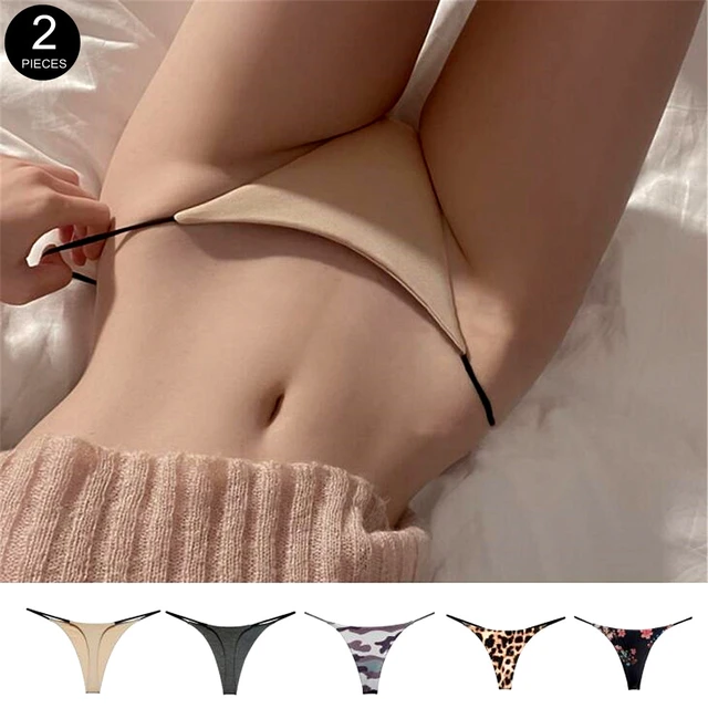 100 Cotton Underwear Women Thong Set Sexy Soft Low Waist G-String