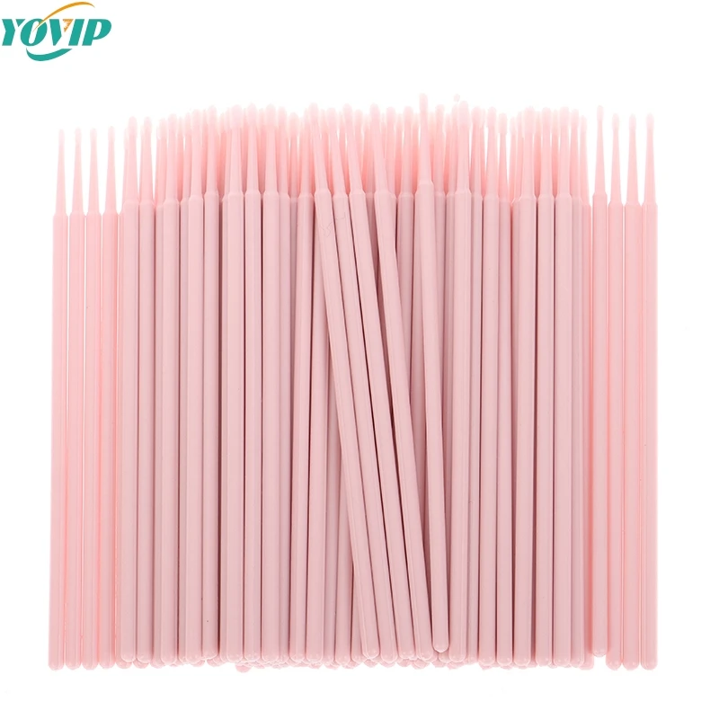 

100pcs/Pack Eyelash Grafting Cotton Swab Make Up Eyelash Extension Disposable Eye Lash Glue Cleaning Brushes Sticks Makeup Tools