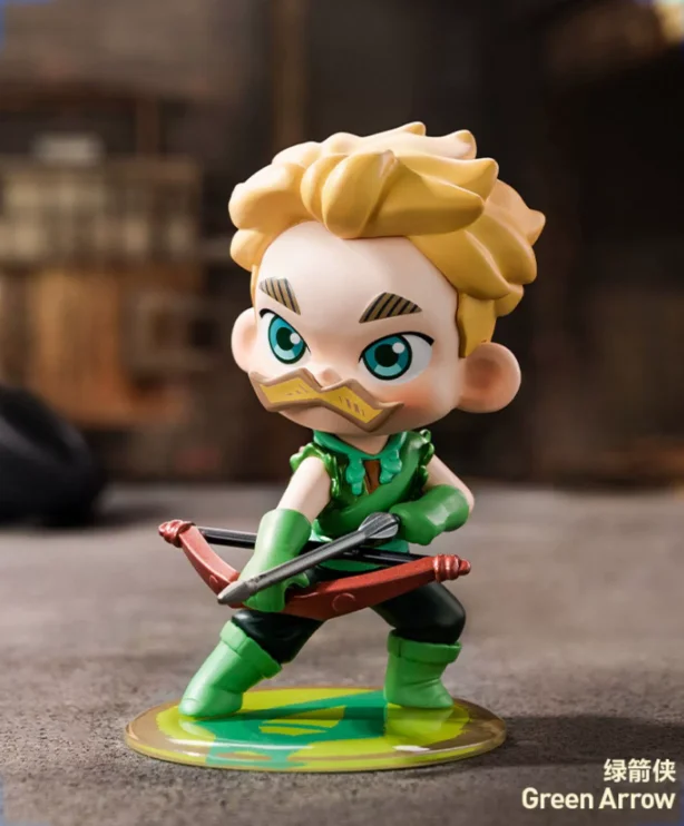 POP MART DC Justice League Childhood Series Anime Action Figure Guess Bag Ornament Figurines Home Decor Desktop Dolls Girls Gift