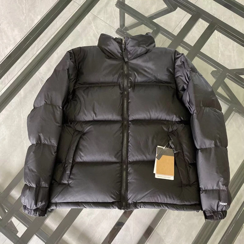 High quality 1996 down Jacket Embroidered 700 Puffy hooded Winter men's and women outdoor trend color match windproof warm coat