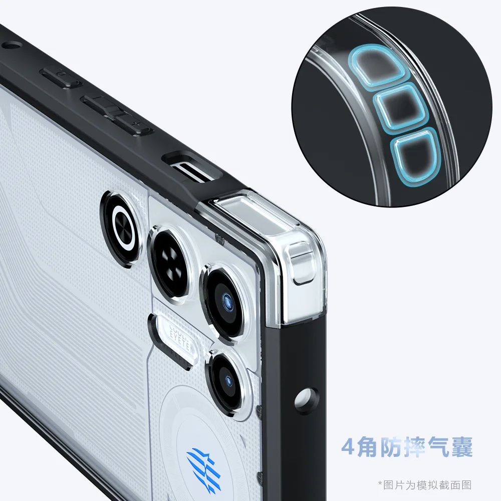 ZTE Nubia Redmagic 11 Air Matte Acrylic Shockproof Transparent Phone Case Bumper