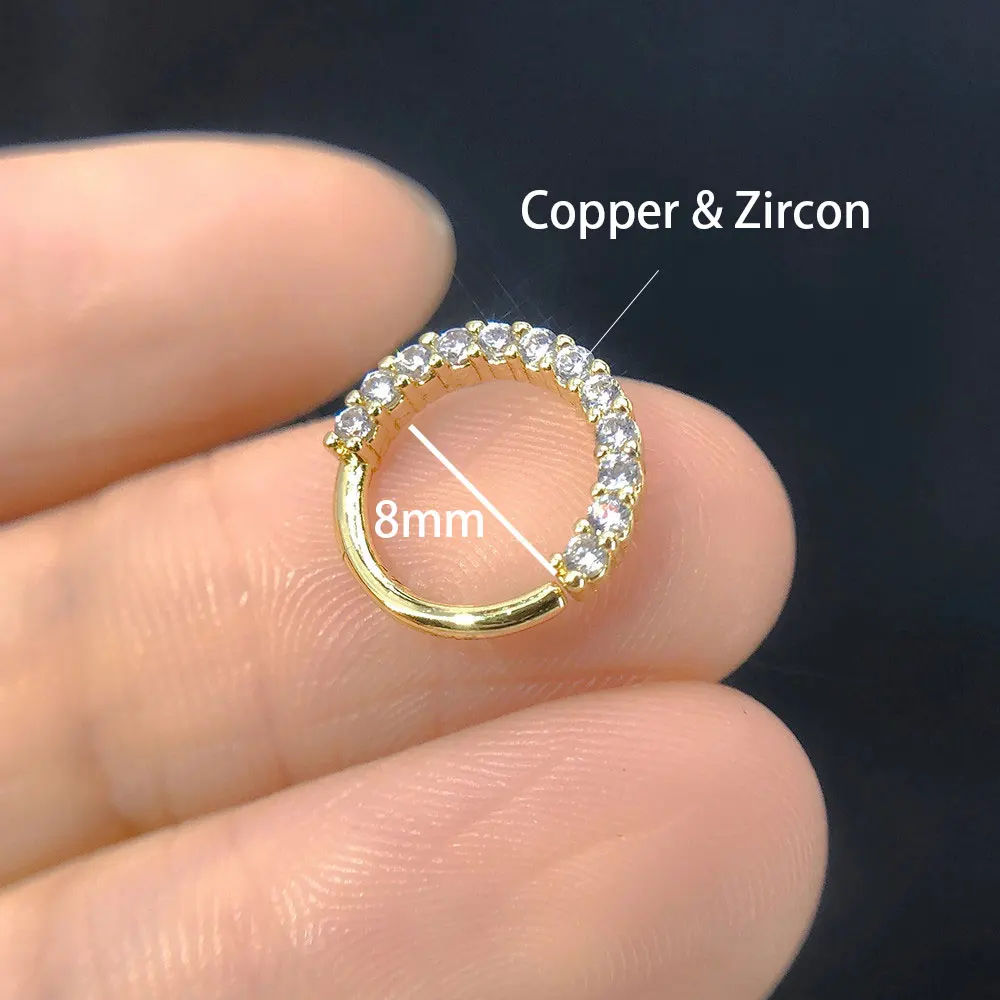 Piercing Jewelry Body Piercing Earrings Ear Piercing Jewelry Metal Jewelry Body Jewelry Body Piercing Jewelry Tragus Daith Helix Lobe Ear Piercing for Women Heart Leaf Zircon Cartilage Earring Stainless Steel Fashion Gift