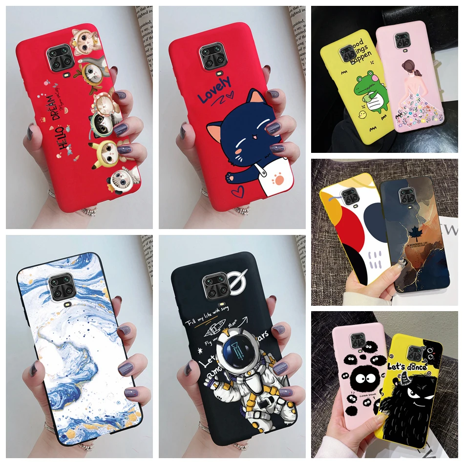 Per Xiaomi Redmi Note 9 Pro Max Custodia Per Telefono Opaca Cute Cats Cartoon Custodia Morbida In Silicone Per Xiaomi Redmi Note 9 Pro Max 9S Paraurti