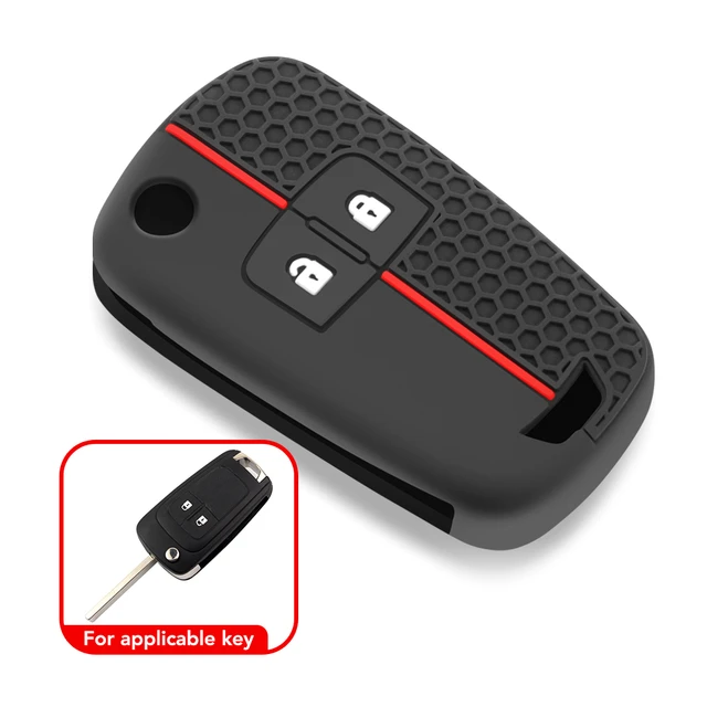 2Button Silicone Car Remote Key Cover Case for Opel Astra J Corsa