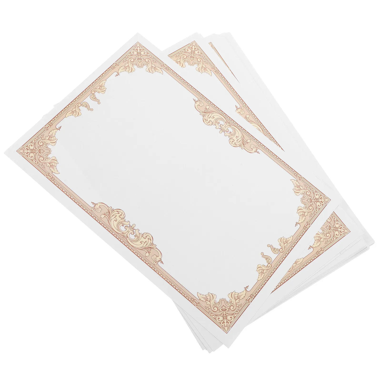 30Pcs 쓰기 가능한 인증서 용지 빈 디플로마 내부 라이너 인쇄 가능한 매끄러운 표면 인증서 학교 상장