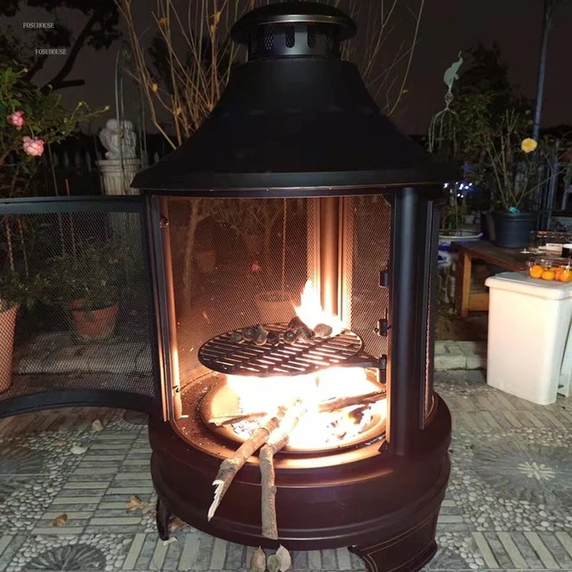 Kültéri Kerti Barbecue Tűzhely Teraszfűtők Háztartási Beltéri Tűzifa Faszén Grill Fűtő Kályha Tábor Fűtés - Image 6