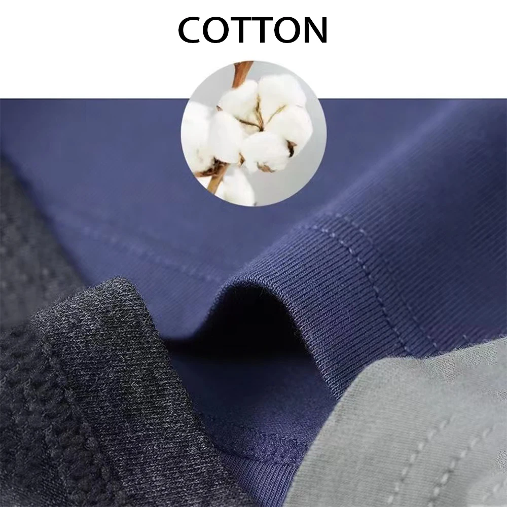 Men's Panties Underwear Men Pure Cotton Boxer Underpants Solid Color Boxershorts Male Panties U Convex Pouch Plus Size L-4XL