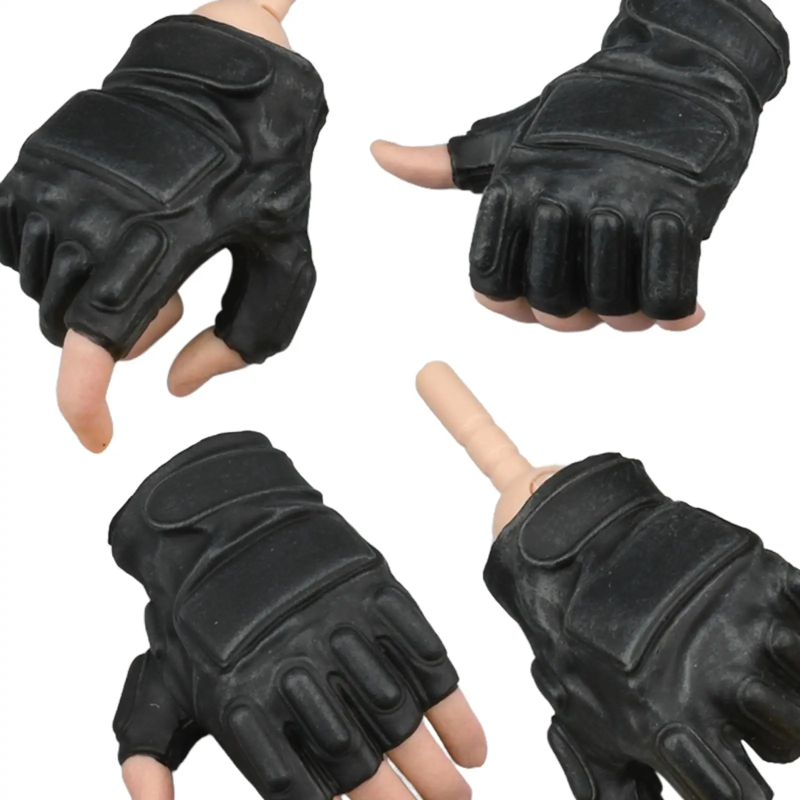 4x 1:6 Male Gloves Hands Action Figure Costume for 12inch Soldier Figures