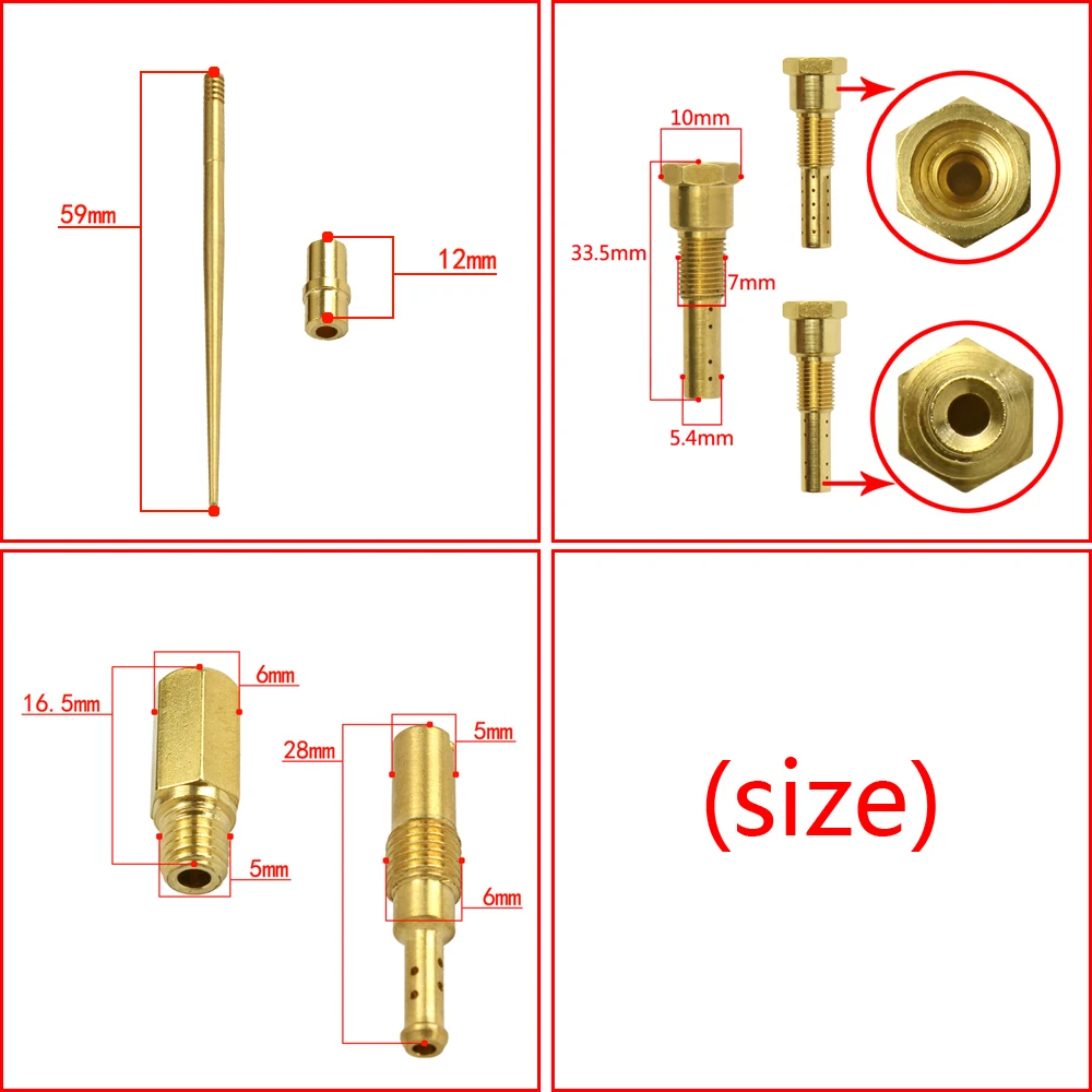 JJH/DGL Pilot Jet Main Jets nozzle sudco nozzle kit PWK Keihin PWL PE OKO koso Carburetor Repair Kit+cleaner kit dirt jet carburetor repair kit