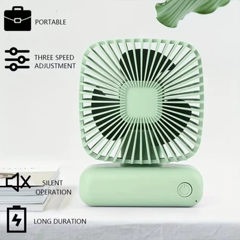New 1pc mini desktop fan,portable personal handheld fan  outdoor,office,school and  use,summer ,compact desktop fan 2