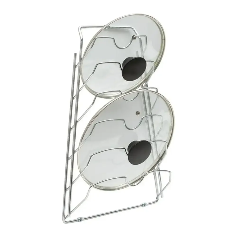 Lid Organizer Rack 6 Compartment Pot Pan Storage Holder Cabinet Door Organizer
