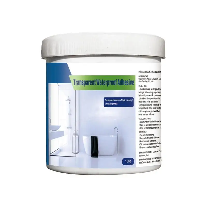 100G Super Strong Waterproof Tape Stop Leaks Trasparente Riparazione Perdite Adesivo Impermeabile Colla Isolante Per La Riparazione Del Condotto