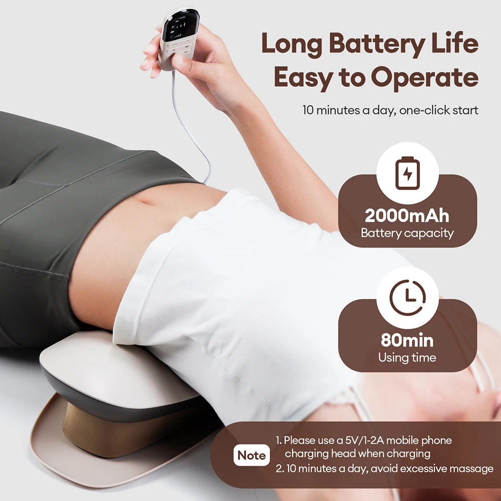 New Electric Lumbar Traction Massager Waist Spine Support Back Massage Up and Down Traction Inflatable Back Stretcher Device