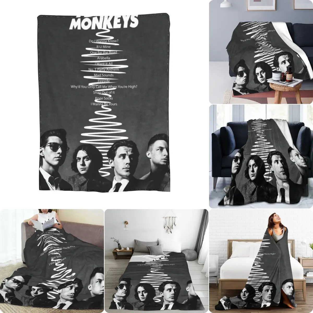 Arctic Monkeys Coperta In Micro Pile Ultra Morbida Calore Moda Più Coperta In Velluto