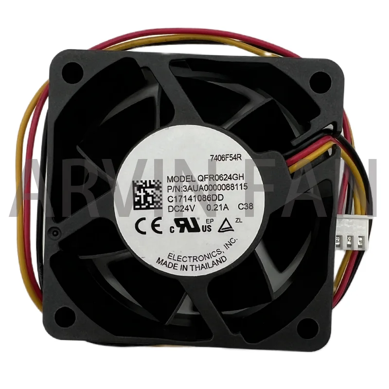 

Brand New Original QFR0624GH 6cm 6025 60mm Fan 60x60x25mm DC24V 0.21A Cooling Fan Suitable For Derver Inverter