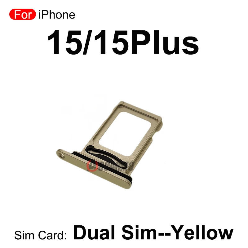 For iPhone 15 15PLUS Dual SIM Card Sim Tray Slot Black Blue Green