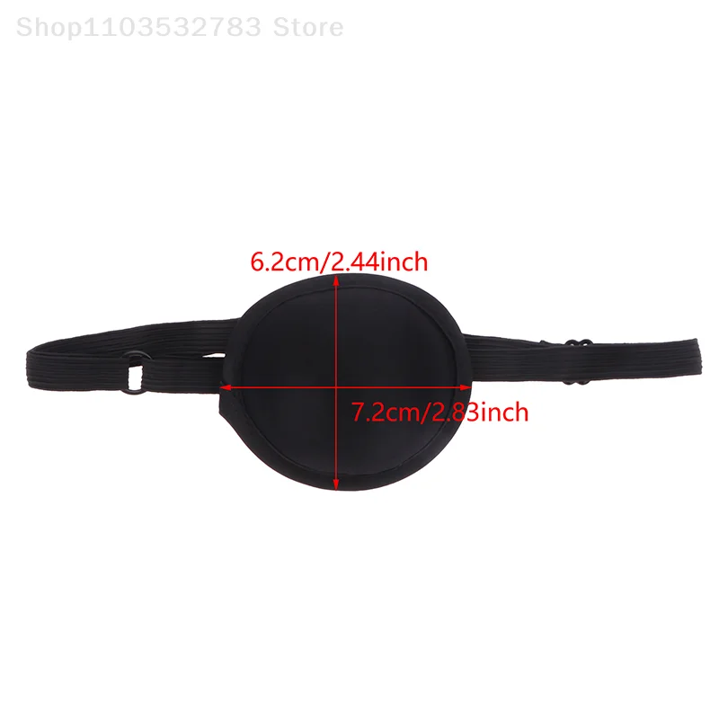 Pirate Eye Patch Unisex Black Single Eye Patch Eyepatch One Eye Washable Adjustable Concave Eye Patch Kid Pirate Cosplay Costume 6