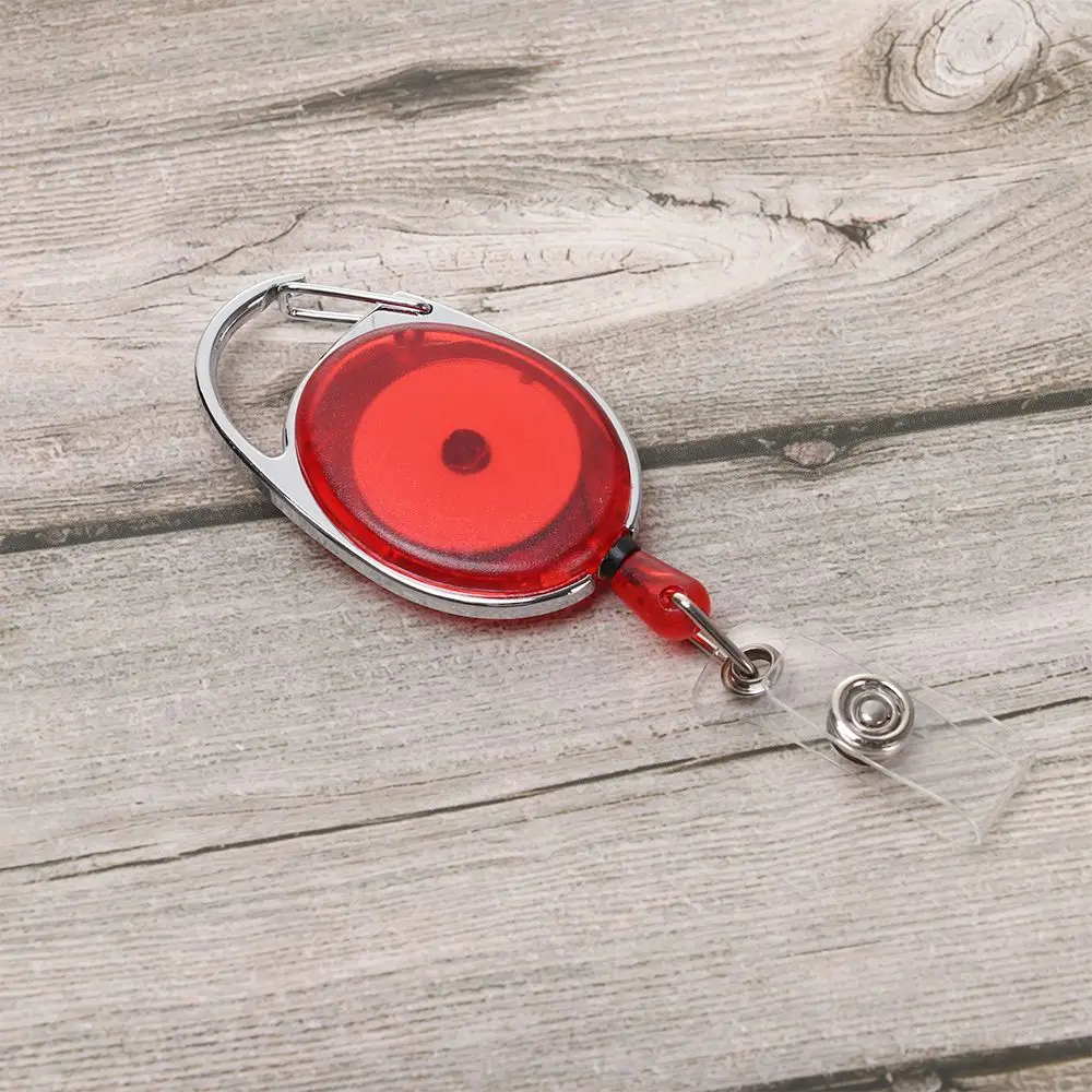1pc Bürobedarf Mode ID Visitenkarte Briefpapier Clip einziehbare Lan yards Abzeichen halter Schlüssel ring – Detail 7