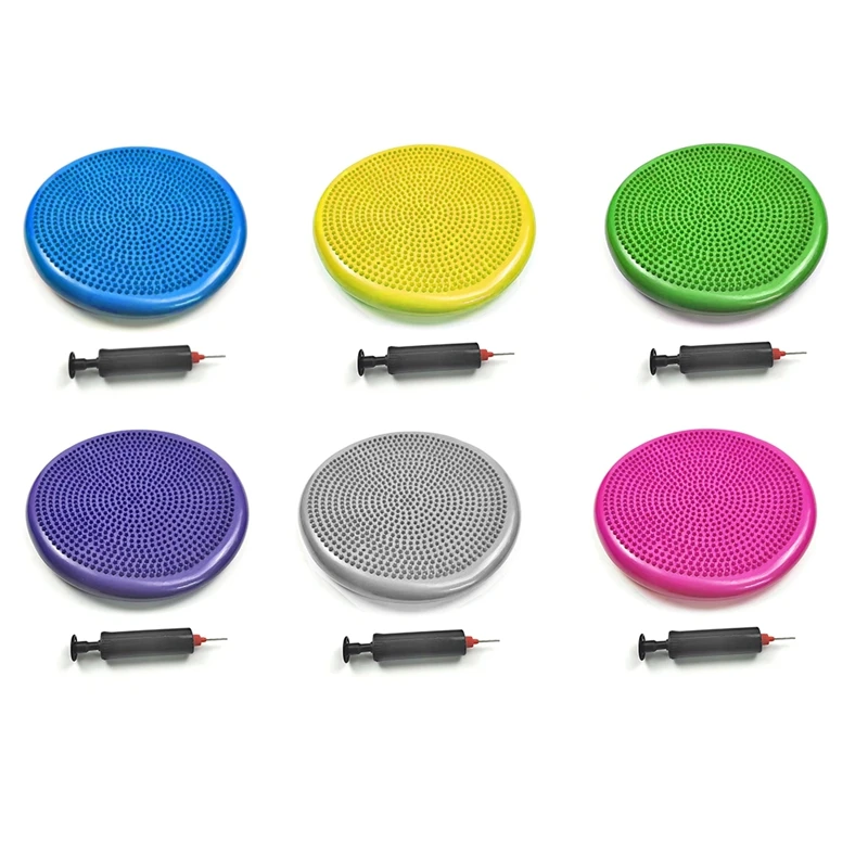 PVC Yoga Mat Balance Pad Inflatable Massage Cushion Sports Fitness Balance Trainer