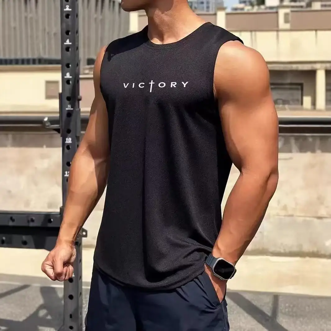 Outdoor Badminton Tennis Sport männer Tank Tops Straße Ärmellose Shirts Sommer Casual Run Fitness Weste Mode Gym T-shirts Mann