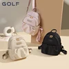 GOLF backpack female 2024 new lightweight small backpack canvas large capacity commuter student small schoolbag wate 4