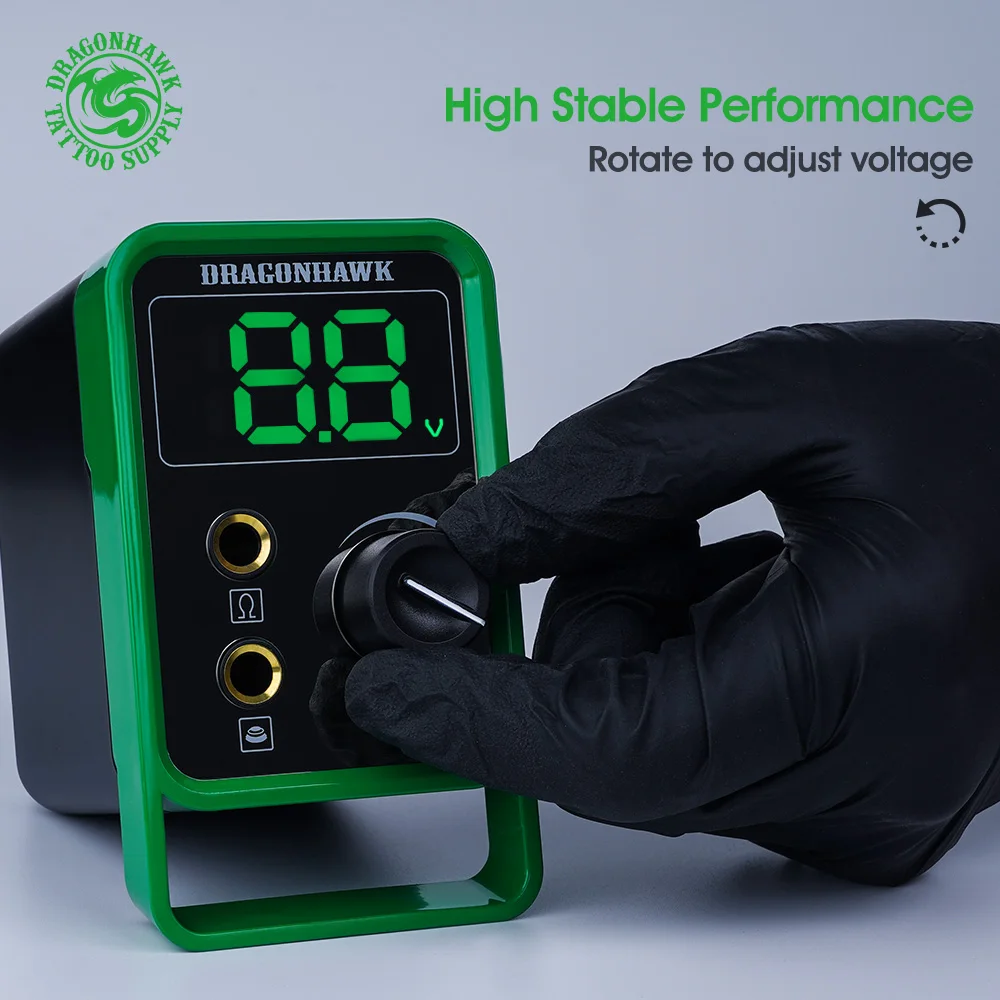 Professional Mini Power LCD Screen Tattoo Power Supply With Adaptor For Coil & Rotary Tattoo Machines tattoo power supply