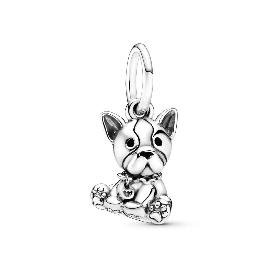 Labrador Bulldog Puppy Dog Kitty-Cat Dangle Charm Bead DIY Jewelry Fit Original European 925 Sterling Silver Bracelet Women Gift 2