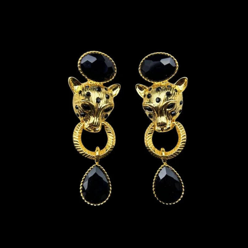 

New 3D Cheetah Design Fashionable and Exaggerated High end Earrings