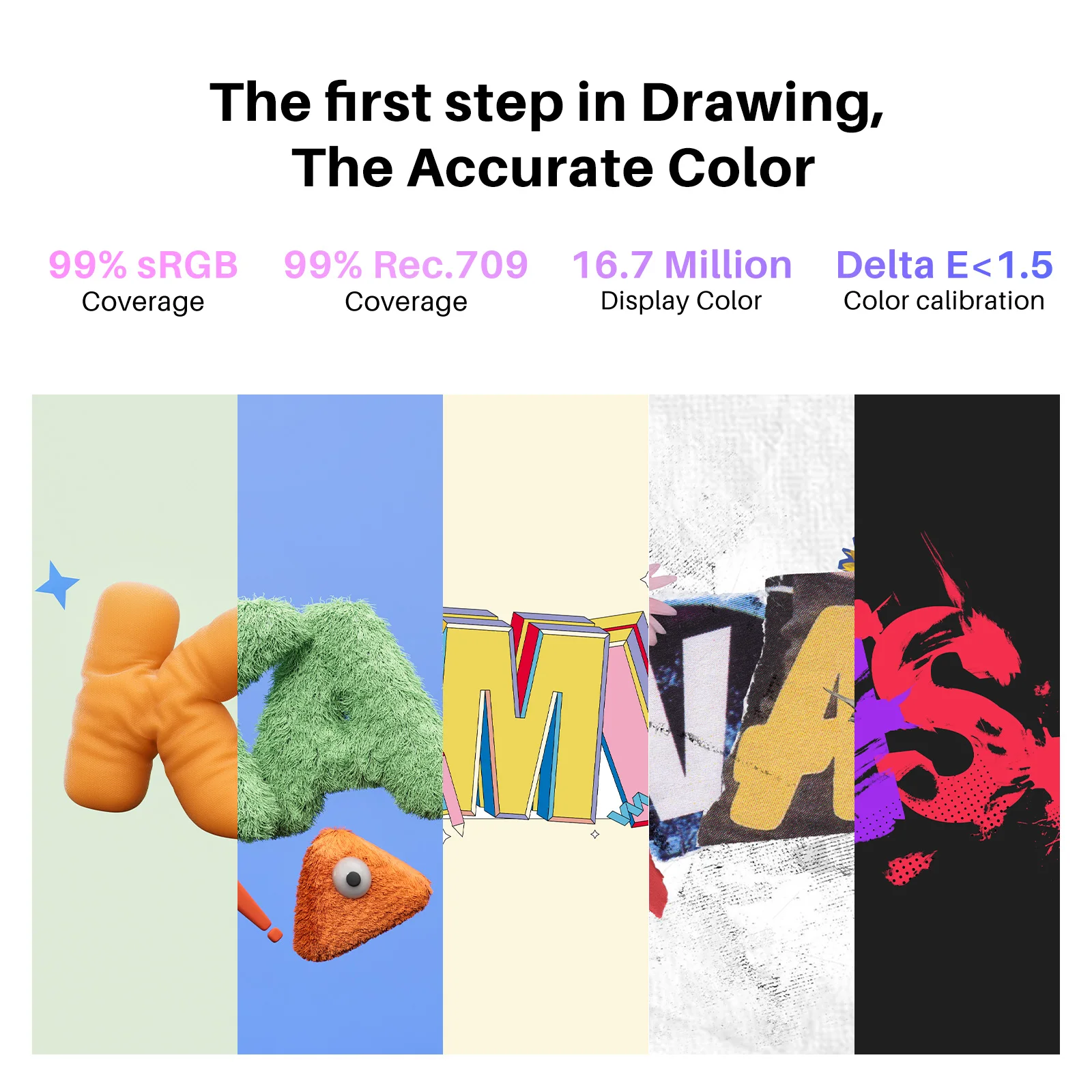 HUION Drawing Tablet with Screen, 13.3-inch Full-Laminated Art Tablet with Anti-Sparkle Canvas Glass, 99% sRGB