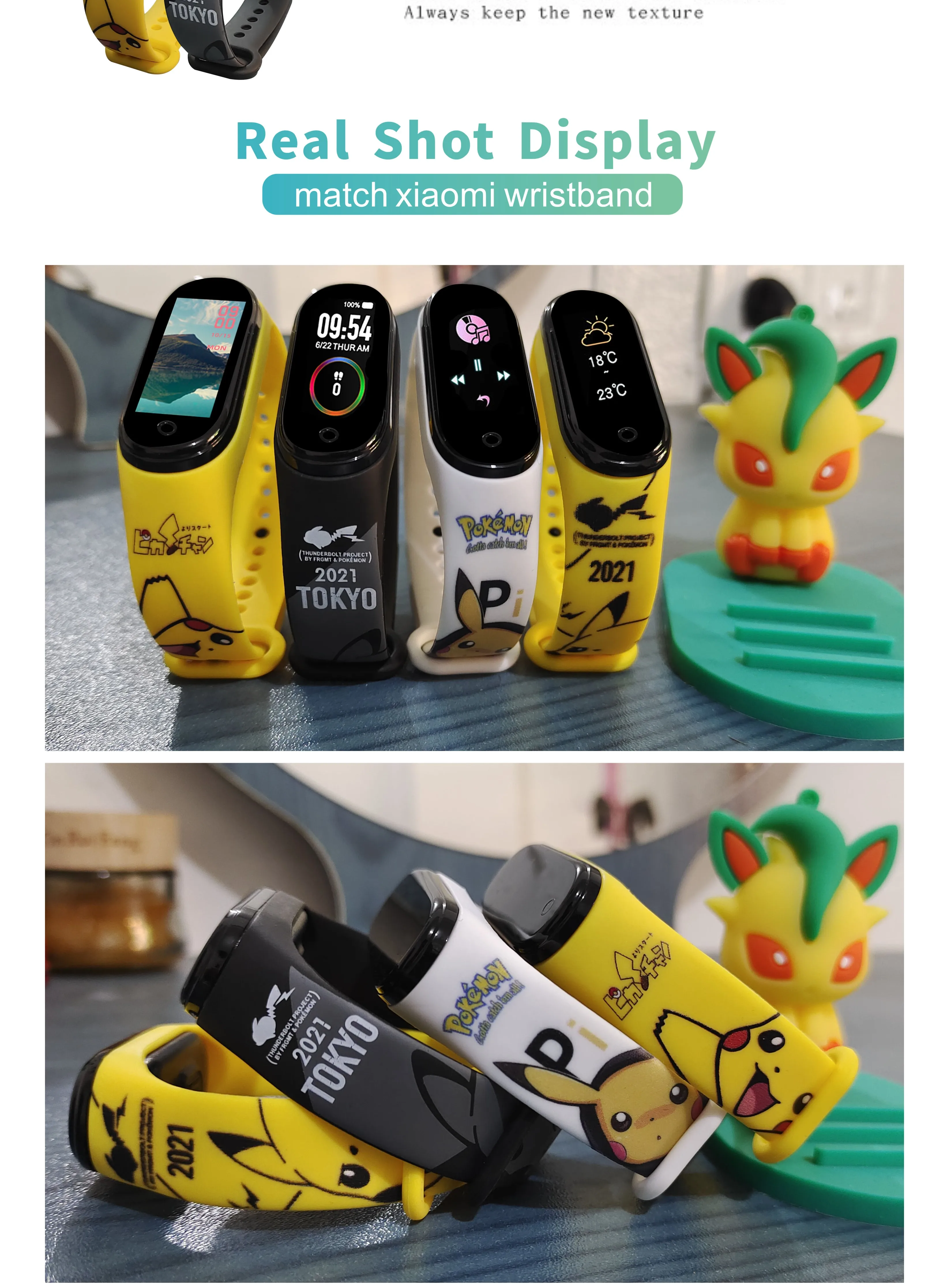 Pokemon Pikachu Kawaii Electronic Intelligent Watch Many Function Cartoon Digital Sports Waterproof LED Clock Children Toys Gift star action figures