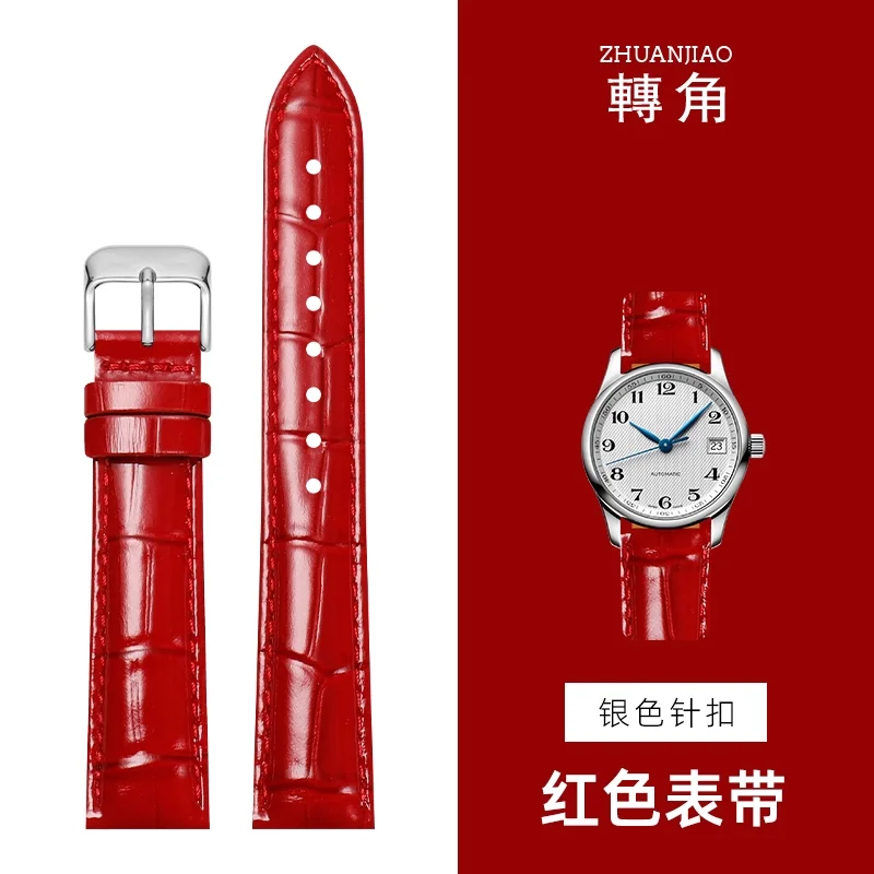 Luxurious Glossy Genuine Leather Watchband – Premium Top Layer Cowhide Strap